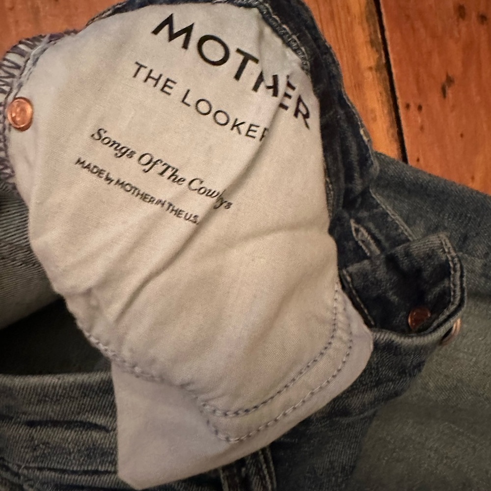 Mother Jeans The Looker, Songs of the Cowboy Sz 27 Skinny Distressed - Picture 3 of 12